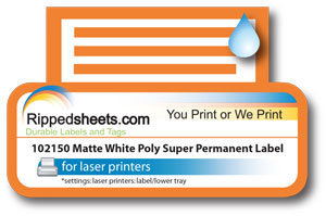Matte Polyester Label