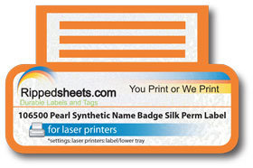 Pearl Synthetic Label
