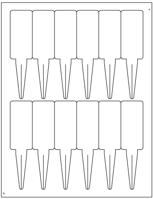 Custom Plant Ties Pot Labels Plant Tags Laser Inkjet Print