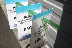 102620 - Matte 17 pt Cardstock Paper Tags Printable on Both Sides