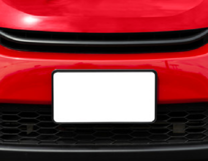 Temporary License Plate