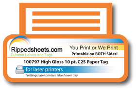 #100797 - HIGH GLOSS PAPER TAG