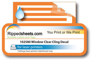 #102580 - GLOSS REMOVABLE POLYESTER LABELS