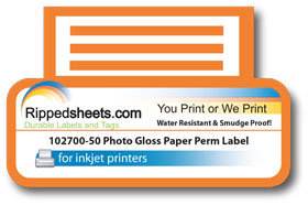 #102700-50 - GLOSS, PERMANENT PAPER LABELS