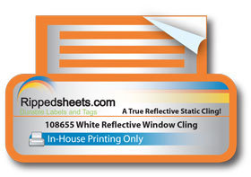 #108655 - RETRO-REFLECTIVE POLYESTER STATIC DECAL