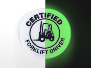 #802005-54 - Matte Glow-In-The-Dark Safety Grade Film with Permanent Adhesive