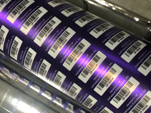 #803700-54 - Glossy Silver Polyester Film - Preprinted Only