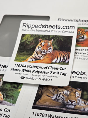 #110704 - MATTE POLYESTER TAG